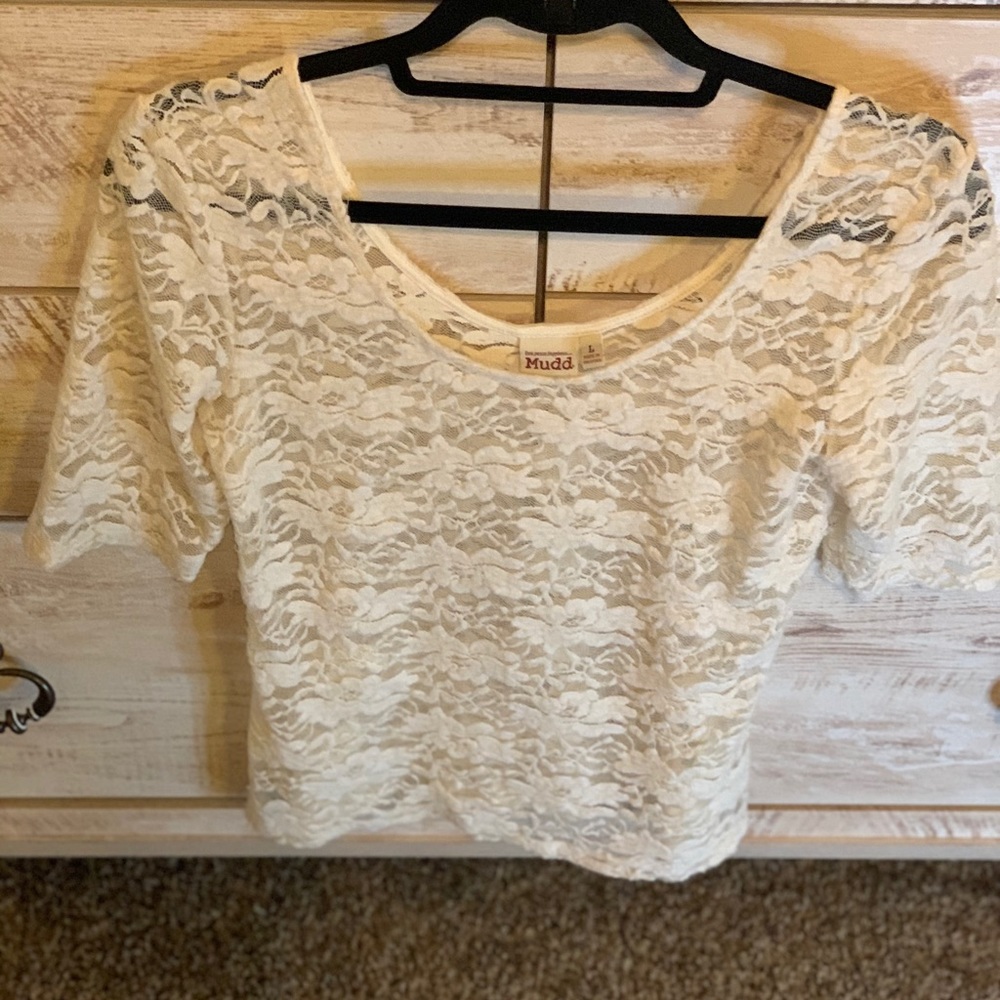 Lace 3/4 sleeve blouse